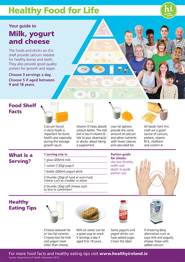Milk-yogurt-cheese Food Pyramid_Shelf Fact Sheets